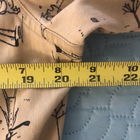 Dog Scenes Christopher & Banks Tan & Black Denim Jacket Umbr… - Picture 13 of 15